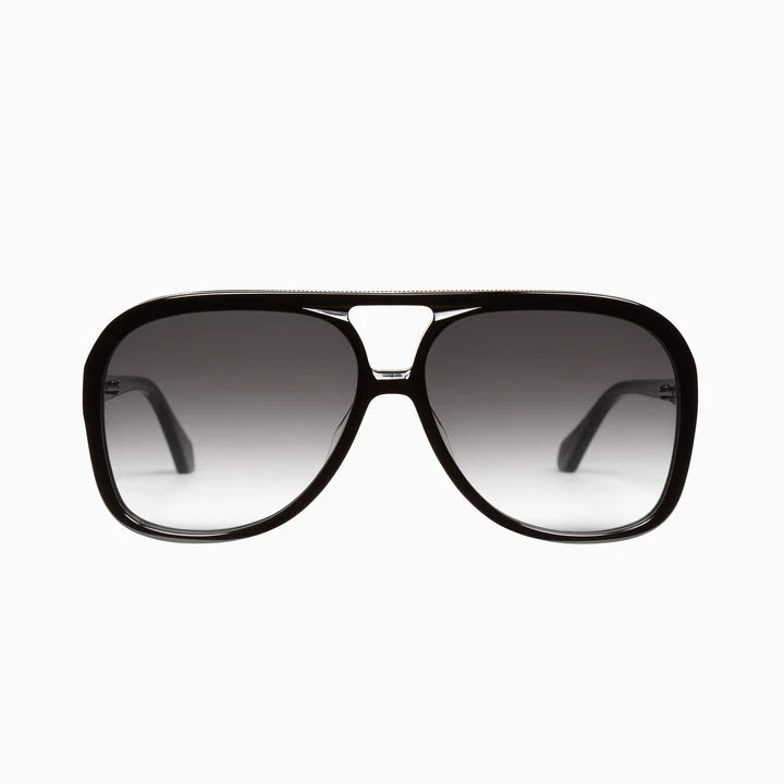 VALLEY // Bang GLOSS BLACK w. GOLD METAL TRIP / BLACK GRADIENT LENS
