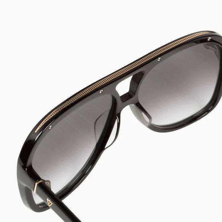 VALLEY // Bang GLOSS BLACK w. GOLD METAL TRIP / BLACK GRADIENT LENS