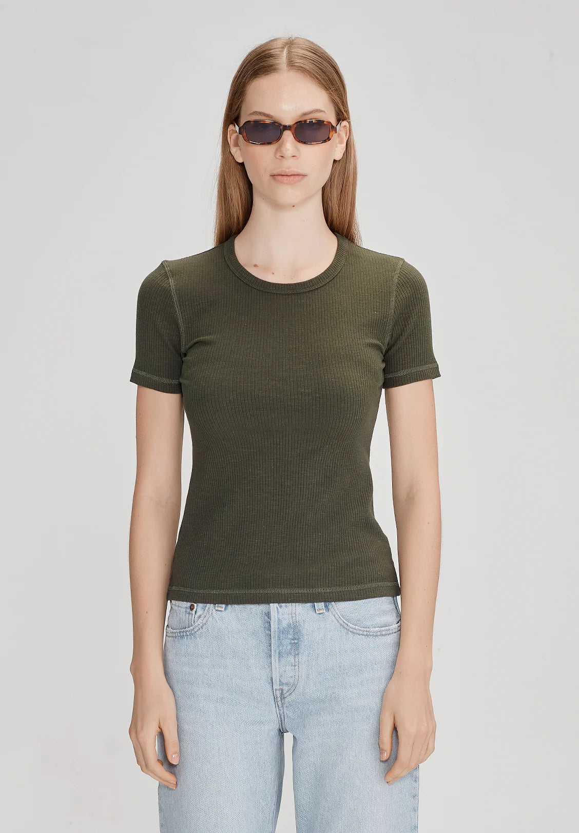 COMMONERS // Base Ribbed SS KHAKI