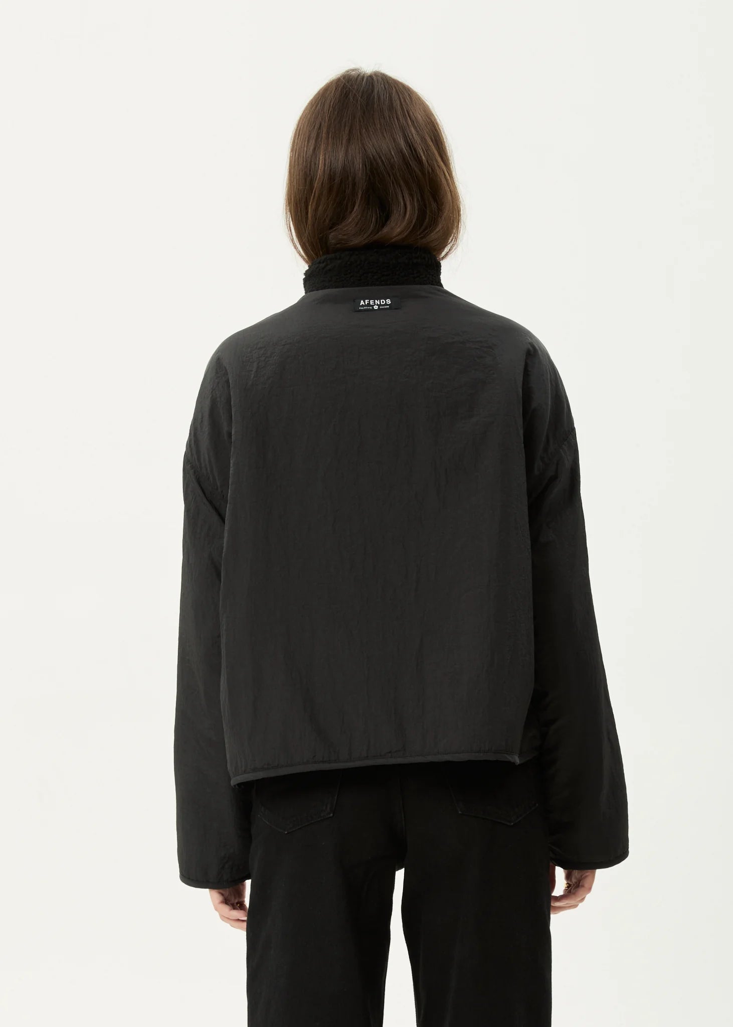 Berlin Reversible Fleece Jacket BLACK