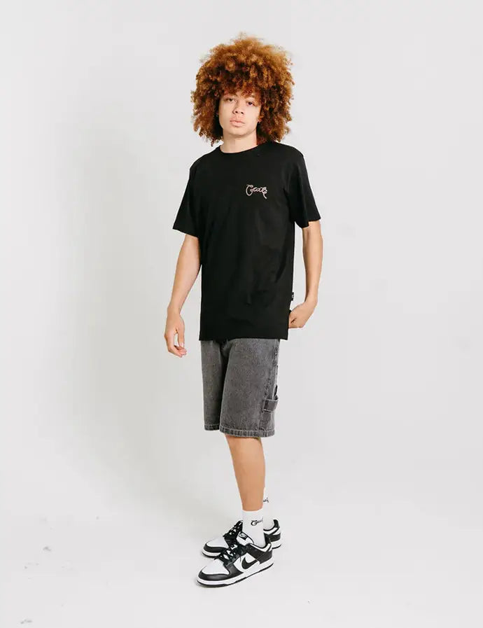 CRATE // Scripted Tee BLACK CHIA