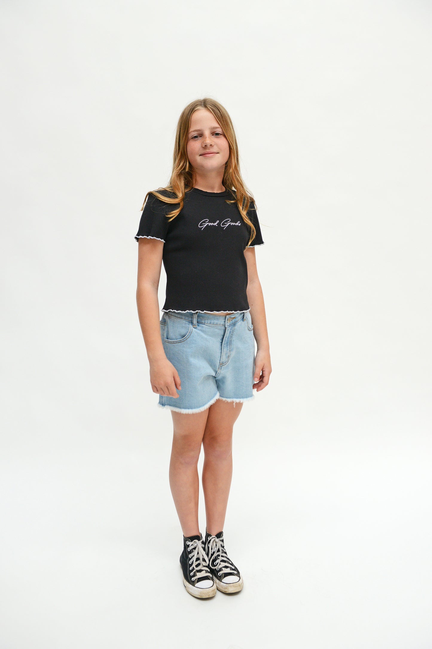 GOOD GOODS // Macie Tee BLACK/WHITE