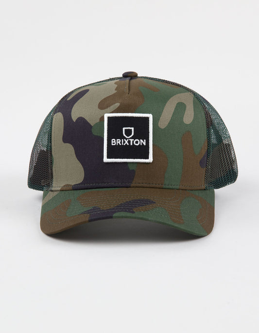 BRIXTON // Alpha Block Mesh Cap CAMO