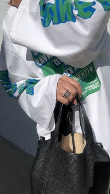 KStuio Boyfriend LS Tee WHITE