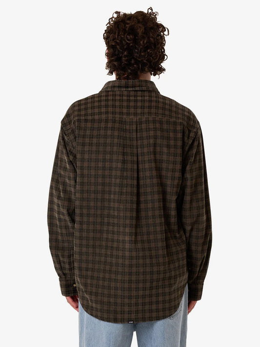 THRILLS // Union Cord Check Long Sleeve Shirt FALCON