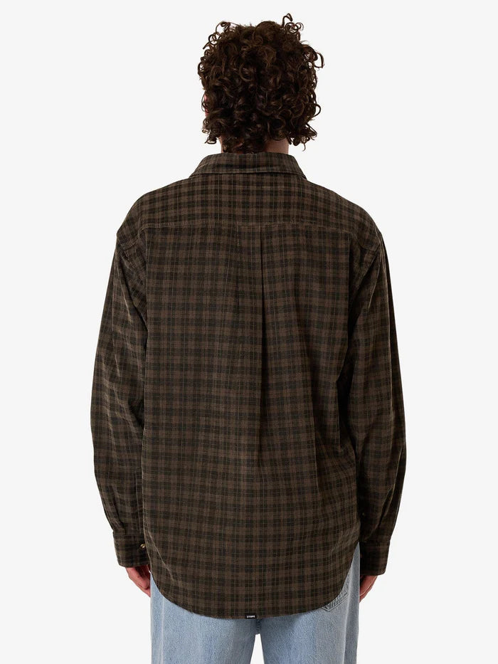 THRILLS // Union Cord Check Long Sleeve Shirt FALCON