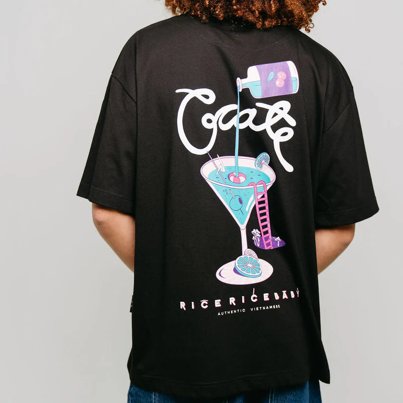 CRATE // Rice Rice Baby Martini Tee BLACK