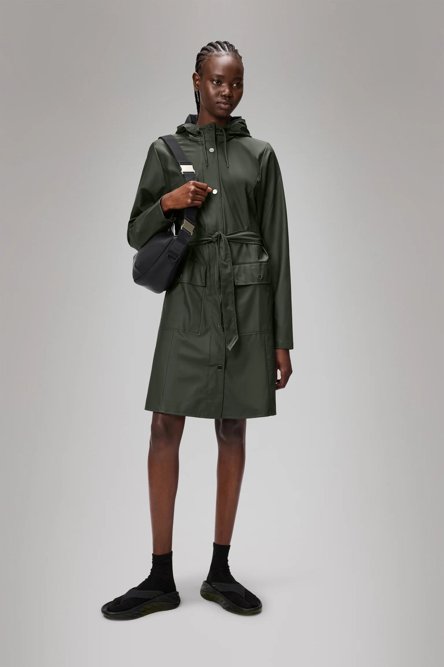 RAINS // Curve Jacket GREEN