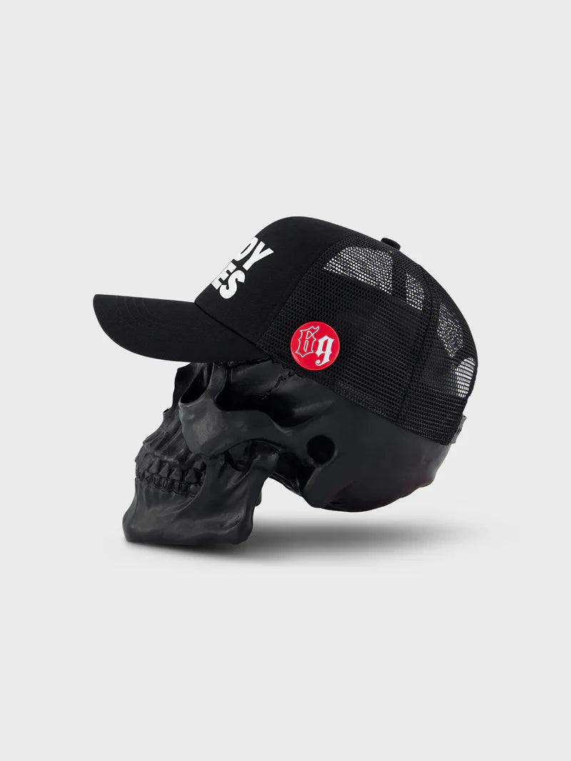 BILLY BONES // Caddy Issues Mesh Trucker BLACK