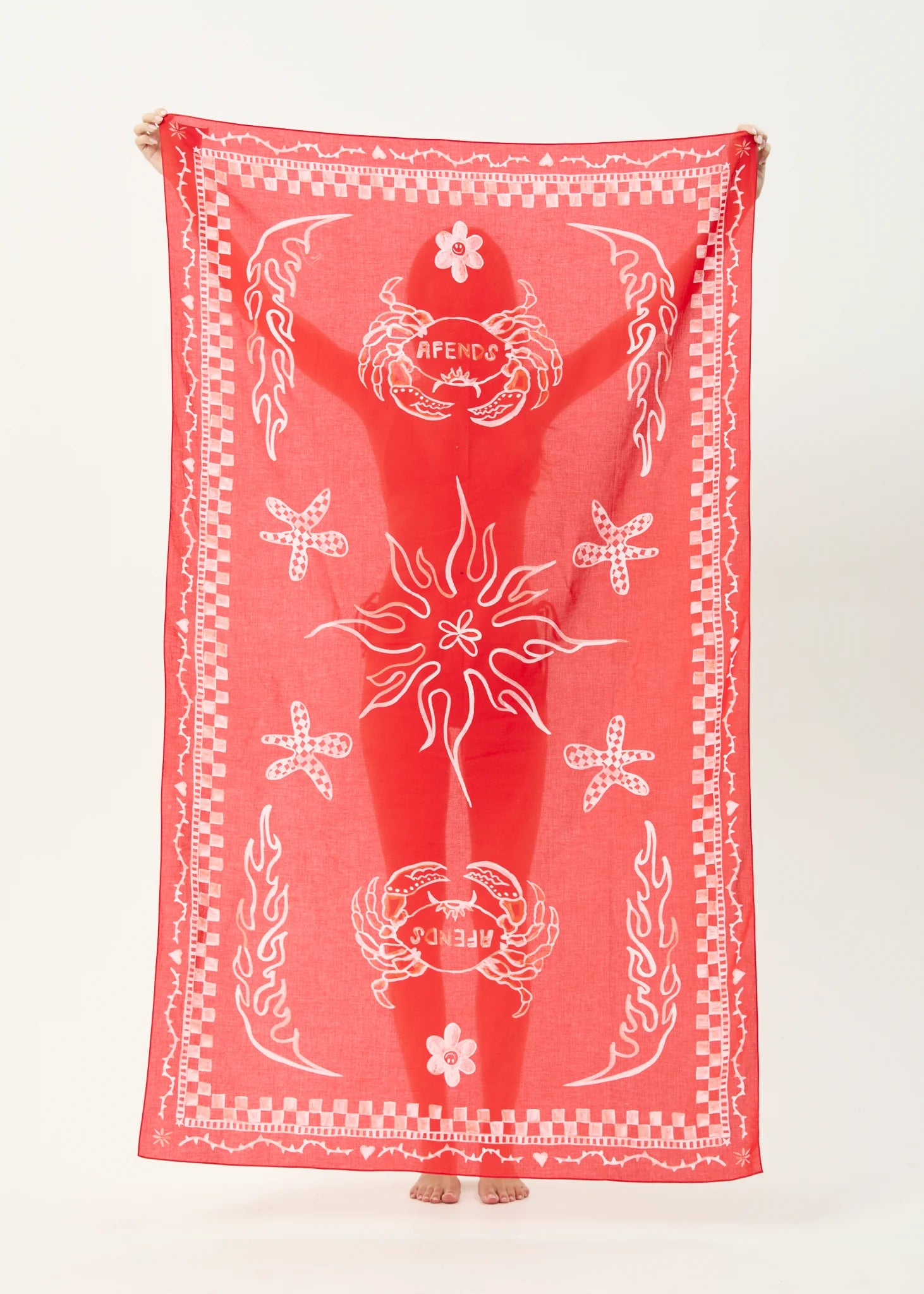 AFENDS // Calda Sarong TOMATO