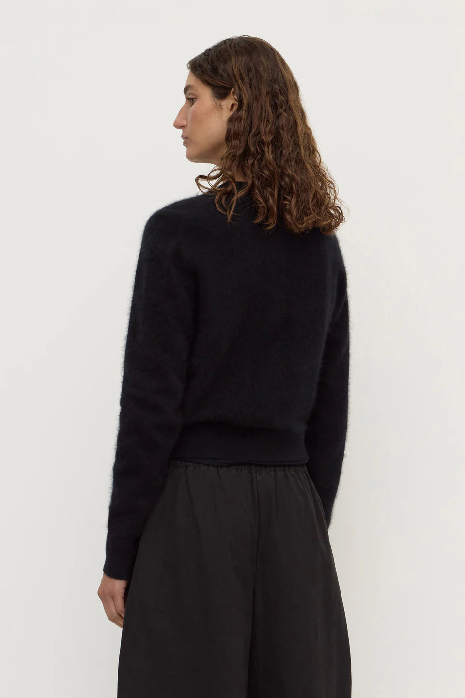Carina Merino Wool LS Cardi BLACK