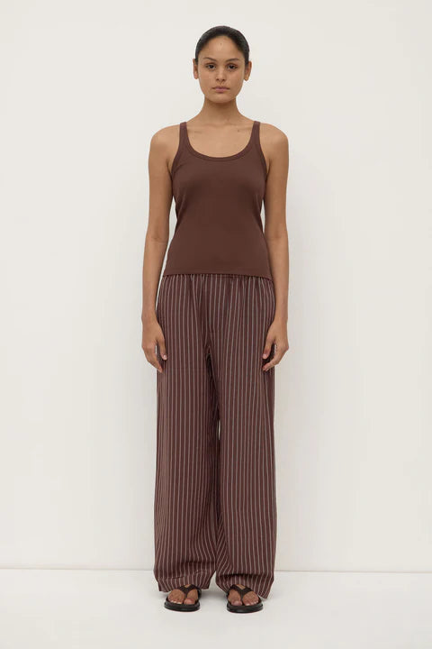 ASSEMBLY LABEL // Charlie Rib Tank ESPRESSO