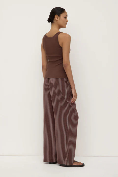 ASSEMBLY LABEL // Charlie Rib Tank ESPRESSO