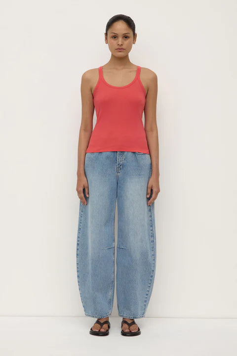 ASSEMBLY LABEL // Charlie Rib Tank WASHED CHILLI