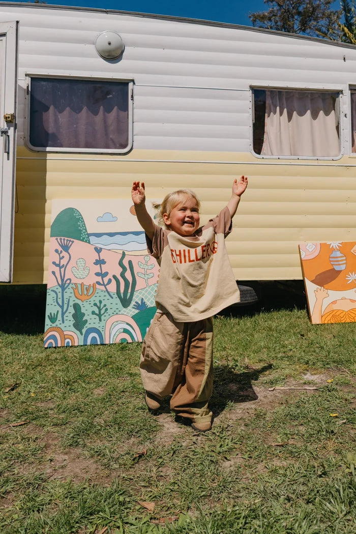 Chiller Kids Tee LIGHT BROWN
