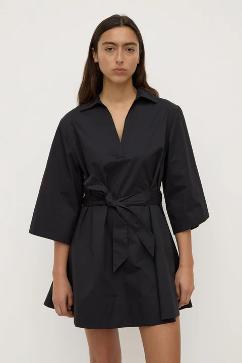 ASSEMBLY LABEL // Claire Mini Shirt Dress BLACK