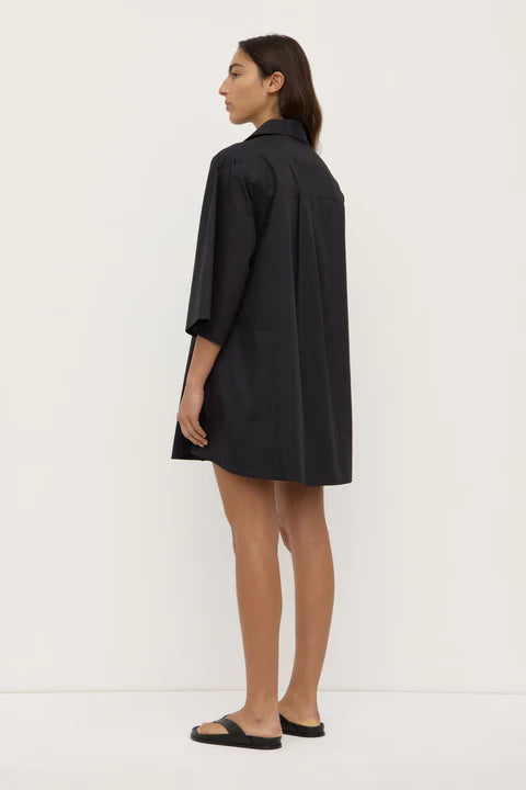 ASSEMBLY LABEL // Claire Mini Shirt Dress BLACK