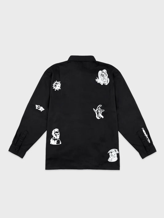 BILLY BONES // Club Ink LS Work Shirt BLACK