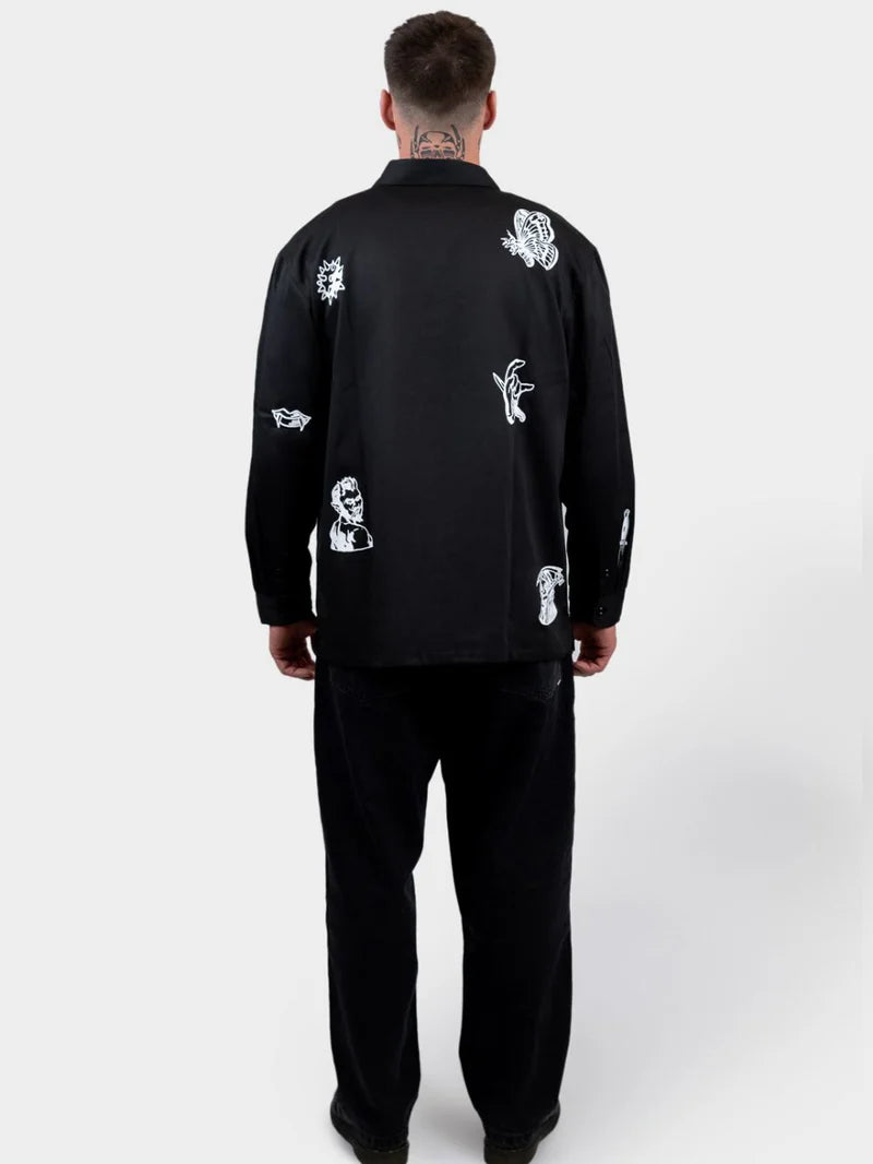 BILLY BONES // Club Ink LS Work Shirt BLACK