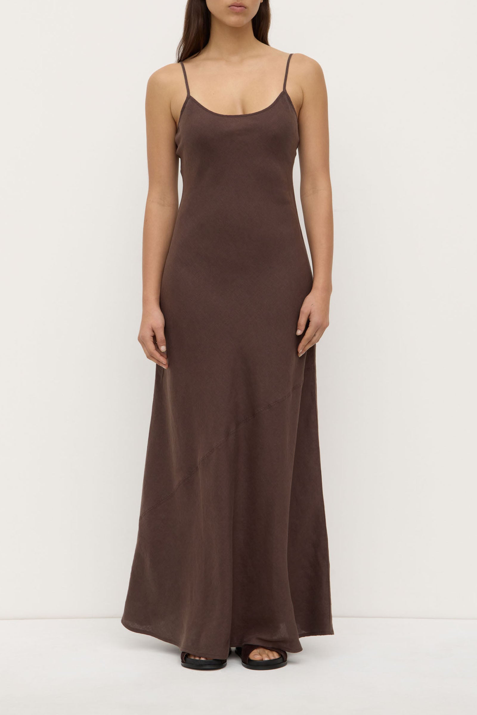assembly label linen slip dress Assembly Label Colette Linen Slip Dress - Cloud