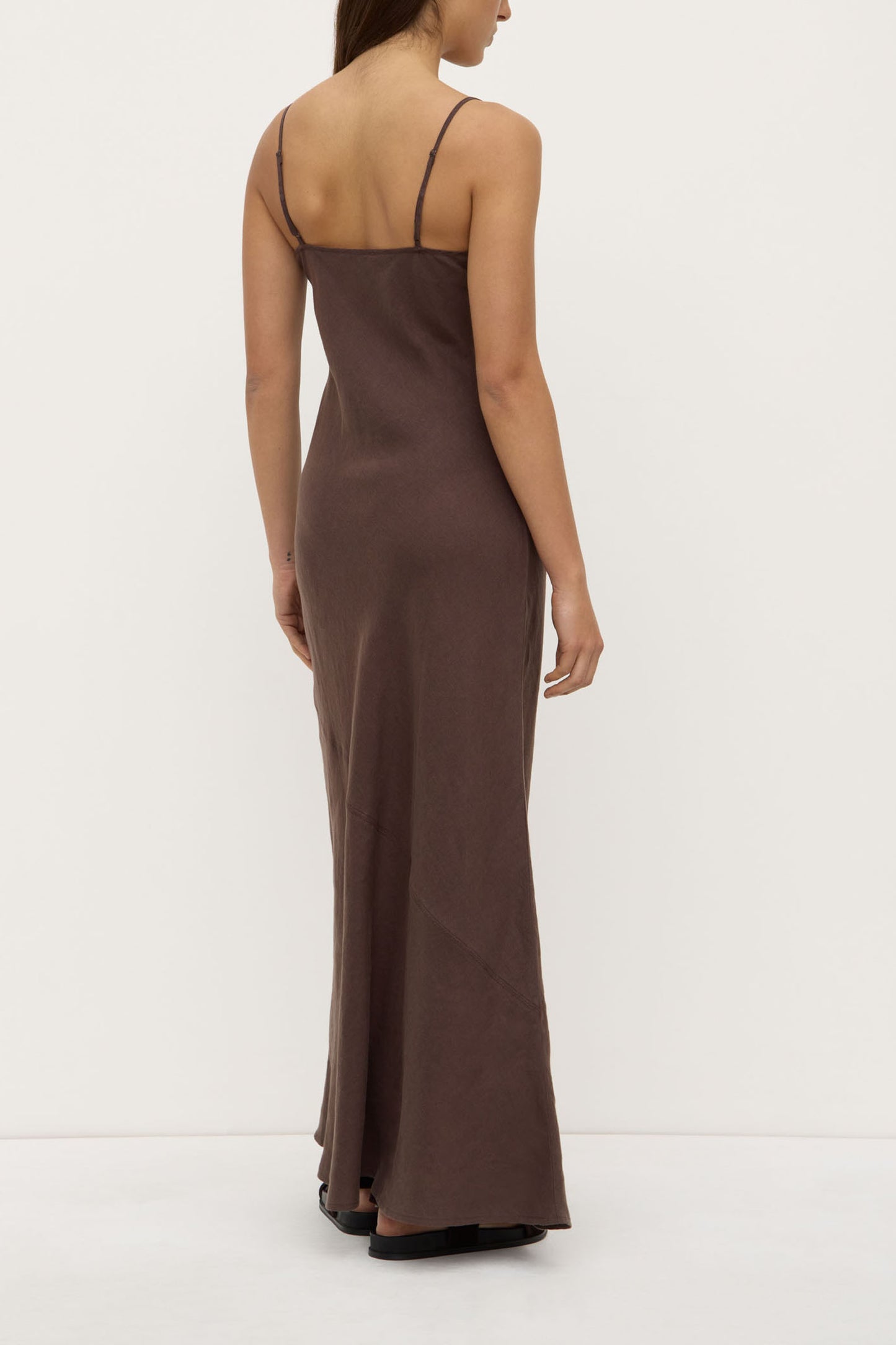 ASSEMBLY LABEL // Colette Linen Slip Dress GANACHE