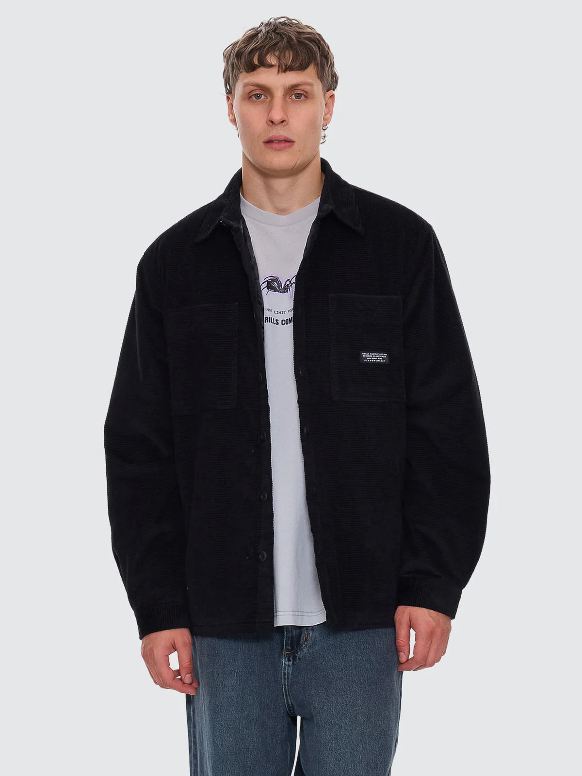 THRILLS // Connected Overshirt BLACK