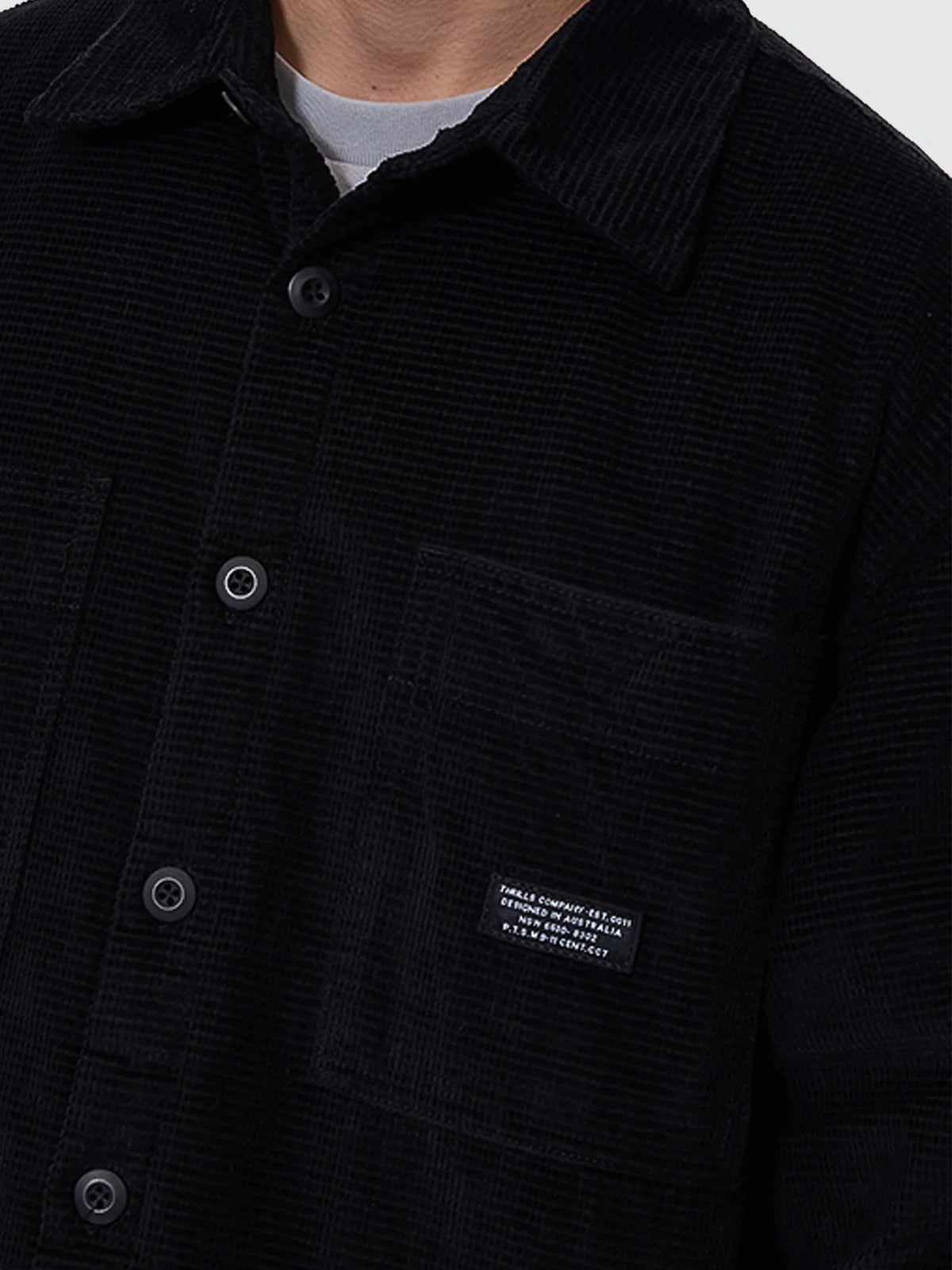 THRILLS // Connected Overshirt BLACK