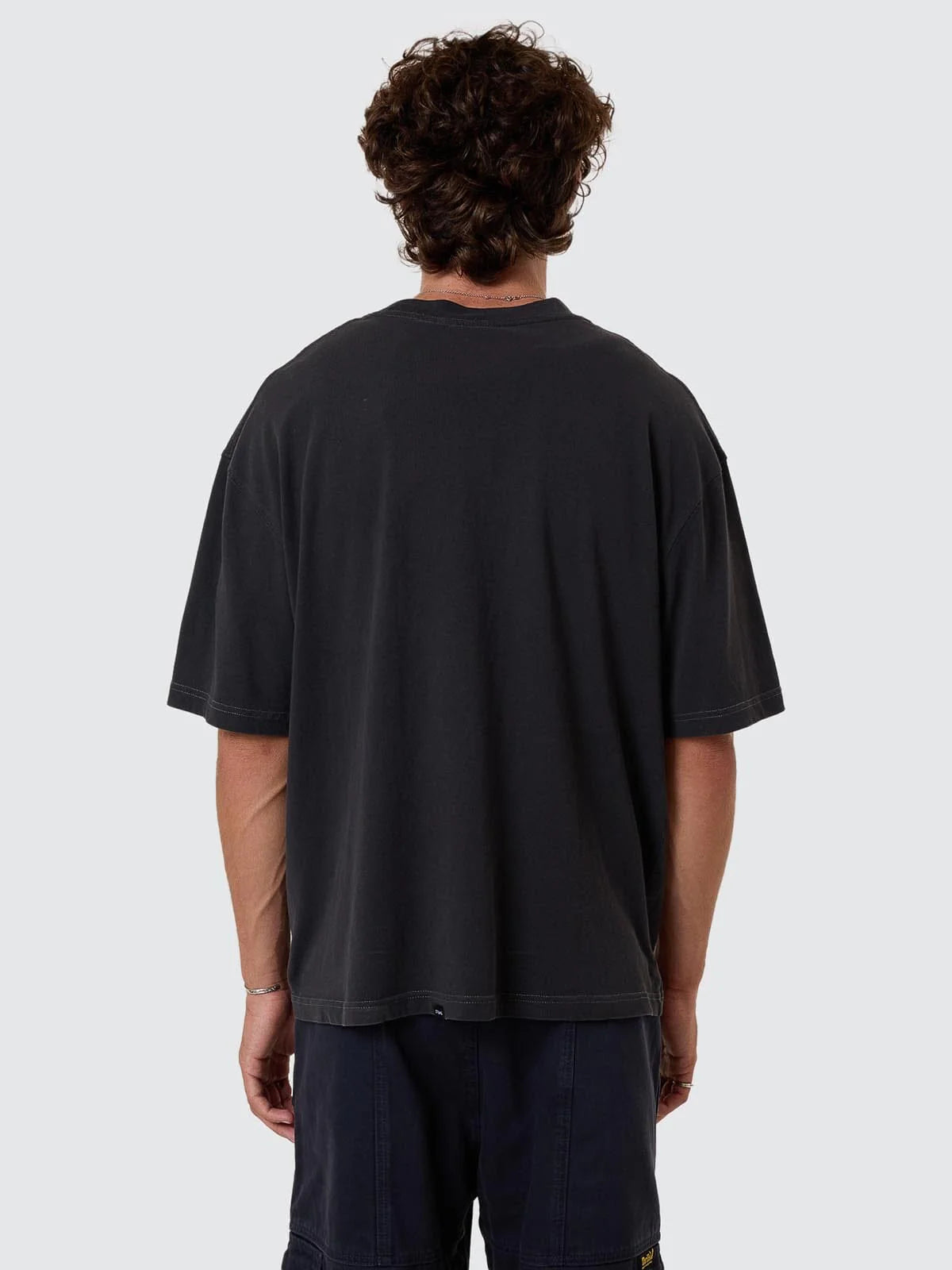 THRILLS // Constant Chaos Box Fit OS Short Tee BLUE GRAPHITE
