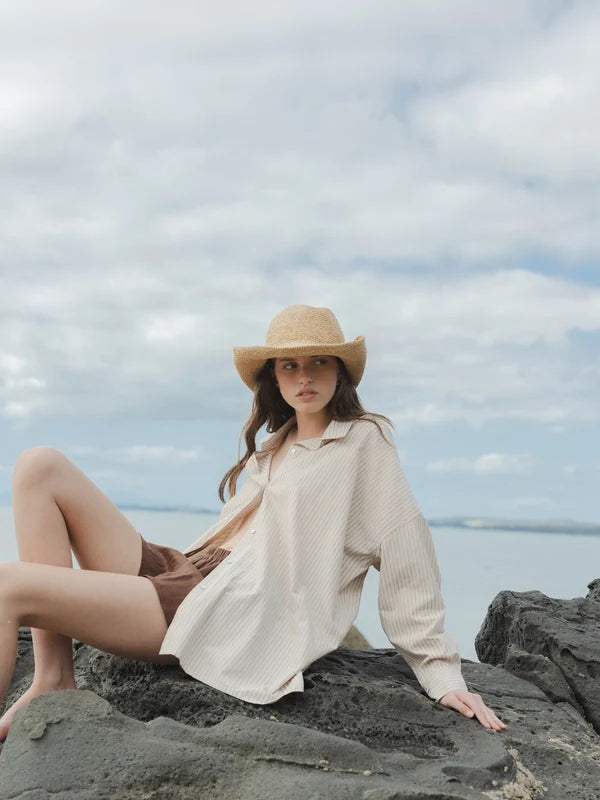 Cowboy Raffia Hat NATURAL