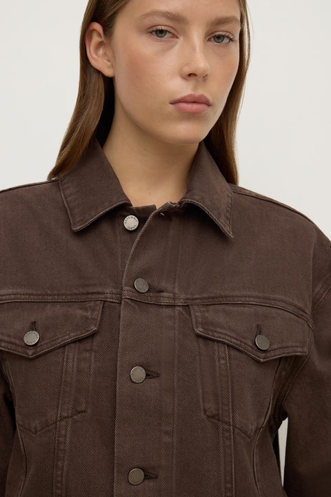 ASSEMBLY LABEL // Cropped Denim Jacket GANACHE