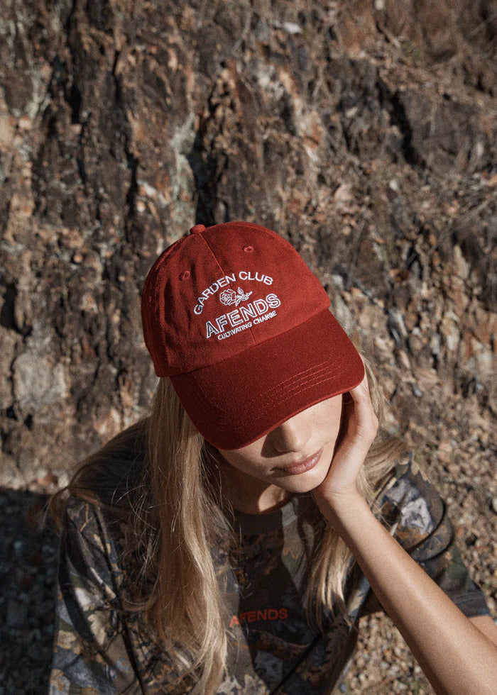 AFENDS // Cultivate Panelled Cap KETCHUP