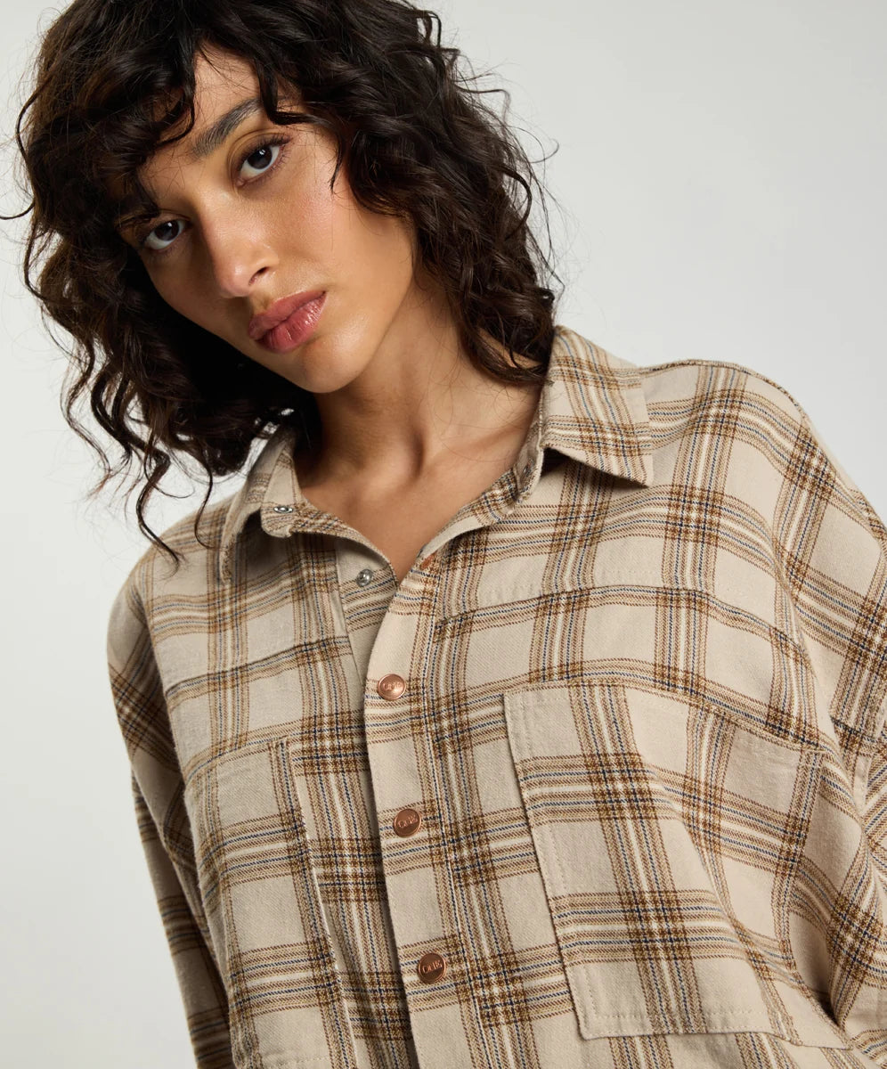 Daria Havana Flannel Shirt CHECK