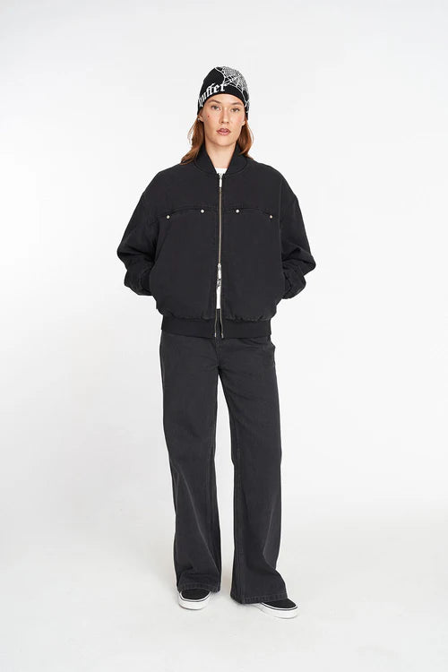 HUFFER // Denim Gemini Bomber BLACK WASH