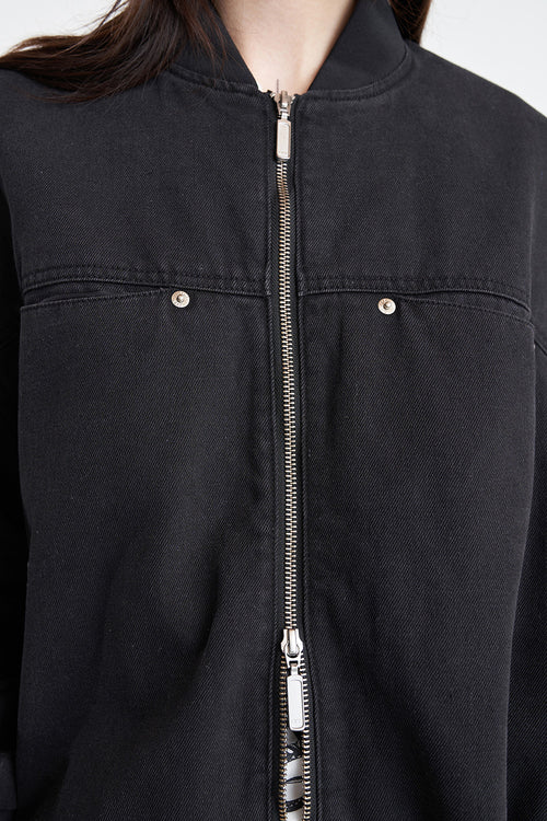 HUFFER // Denim Gemini Bomber BLACK WASH