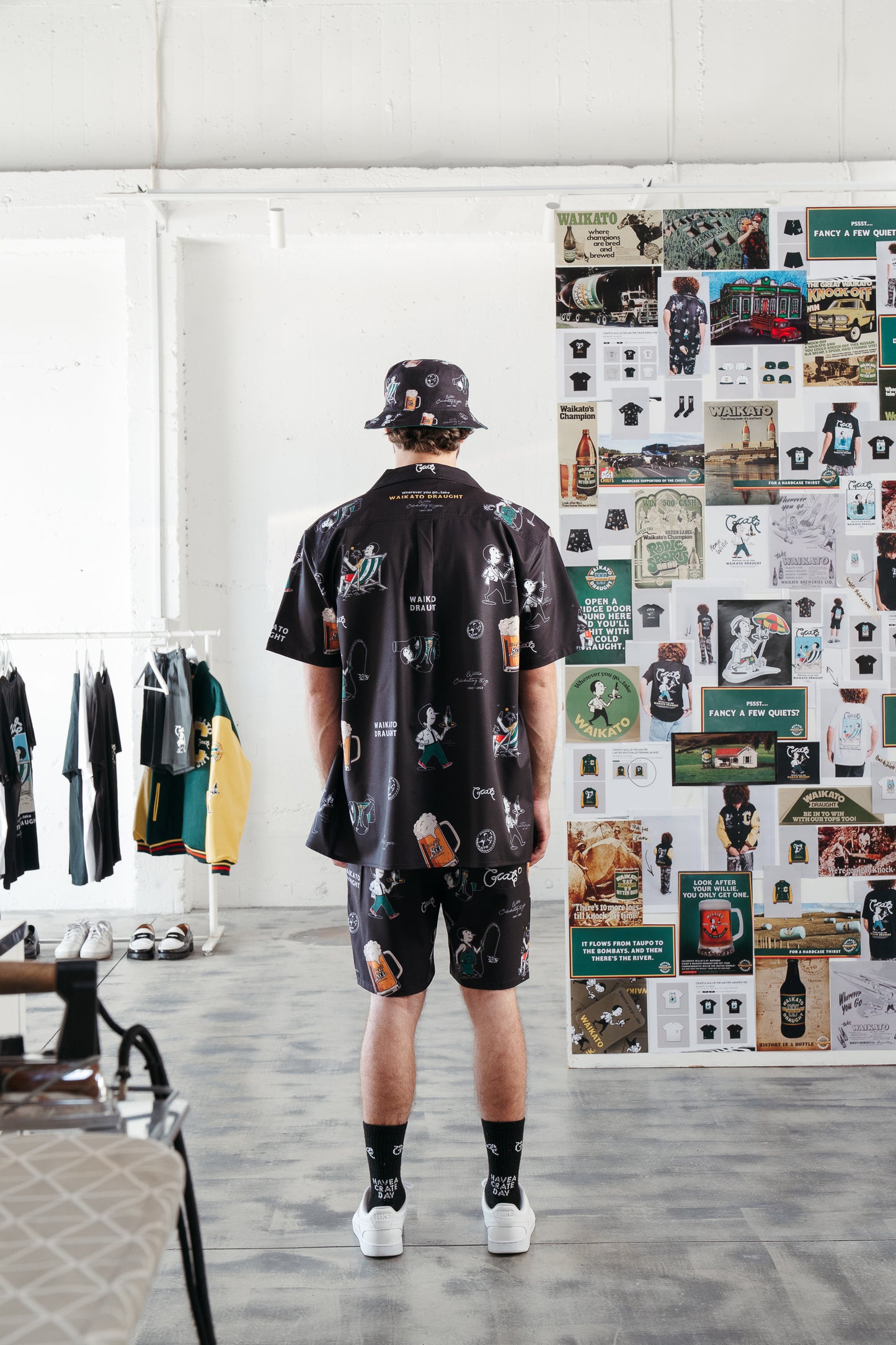 CRATE // Willie the Waiter Party Shorts BLACK