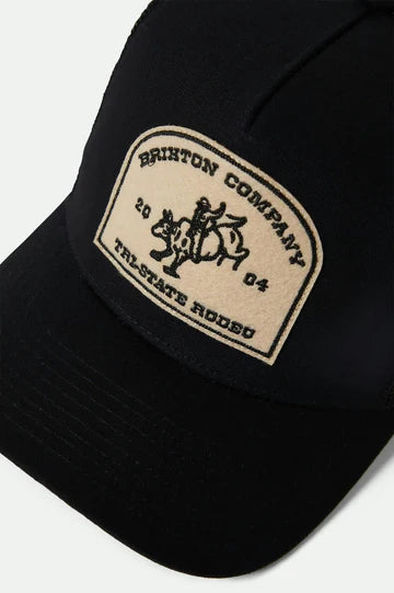 BRIXTON // Danforth C MP Trucker Hat BLACK/BLACK
