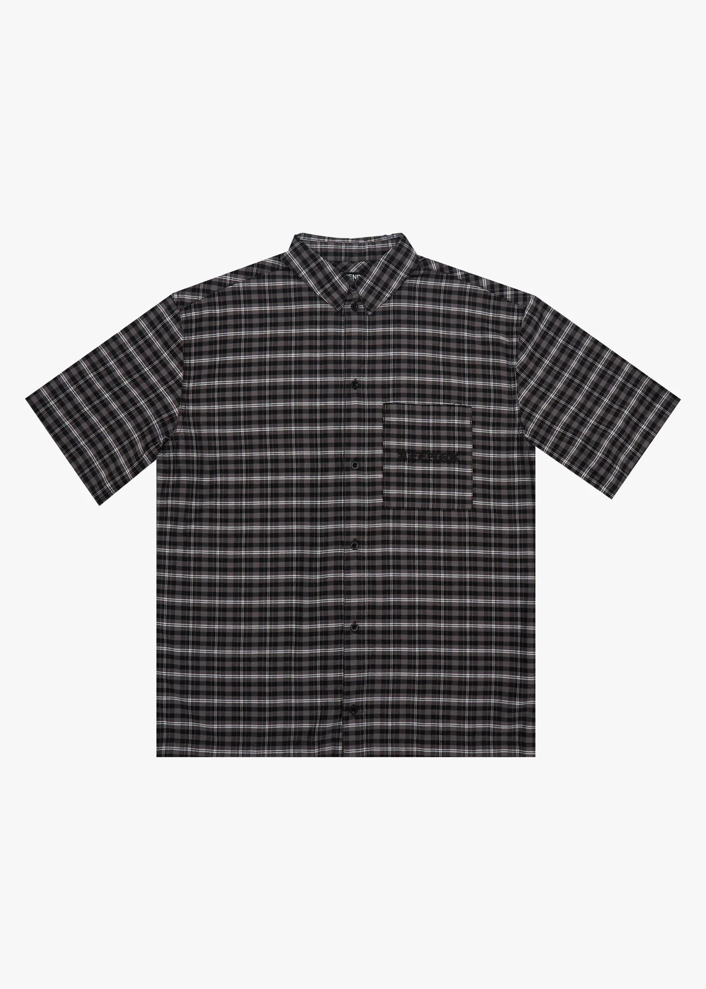 AFENDS // Darkness SS Shirt BLACK CHECK