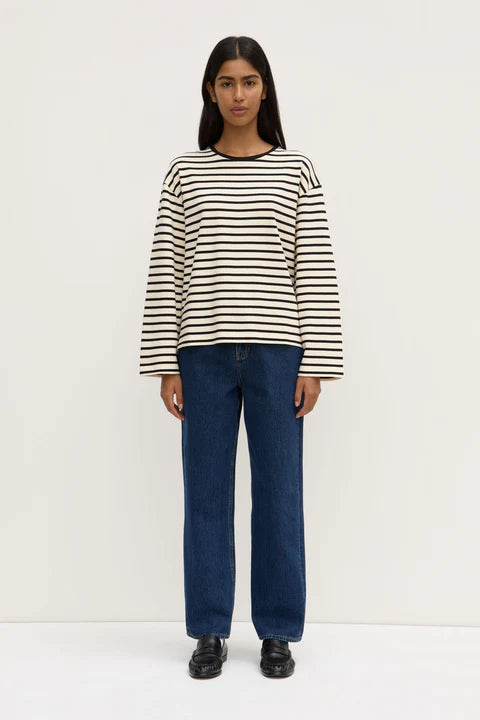 ASSEMBLY LABEL // Devon Jersey Crew INK/WHITE