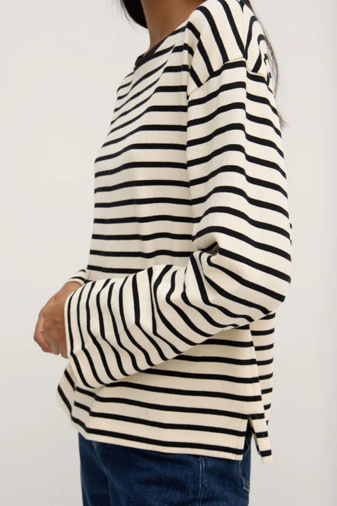 ASSEMBLY LABEL // Devon Jersey Crew INK/WHITE