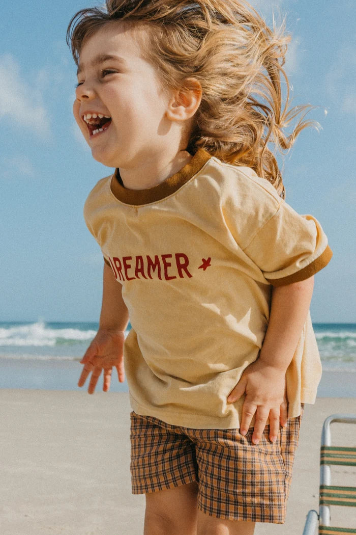 Dreamer Kids Tee SOFT MUSTARD
