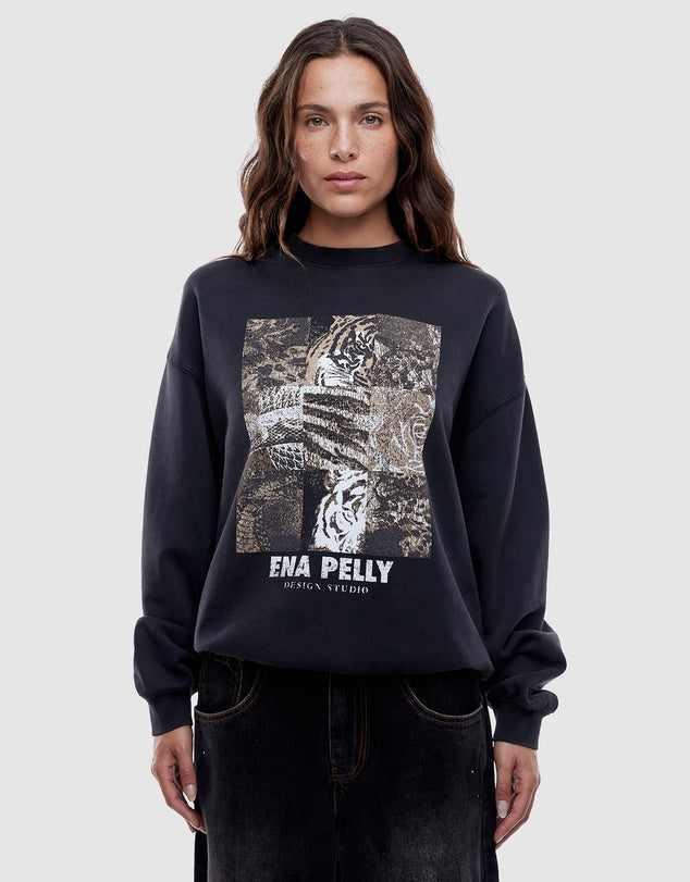 ENA PELLY // Mixed Animal Sweatshirt