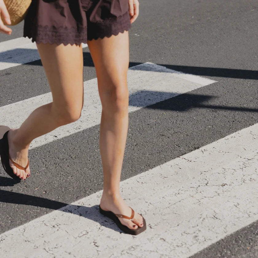 Jelly Tapered Platform Flip Flop ESPRESSO