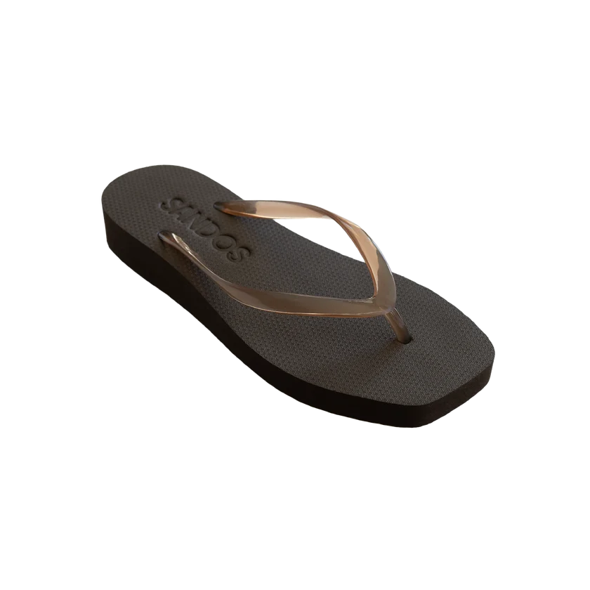Jelly Tapered Platform Flip Flop ESPRESSO