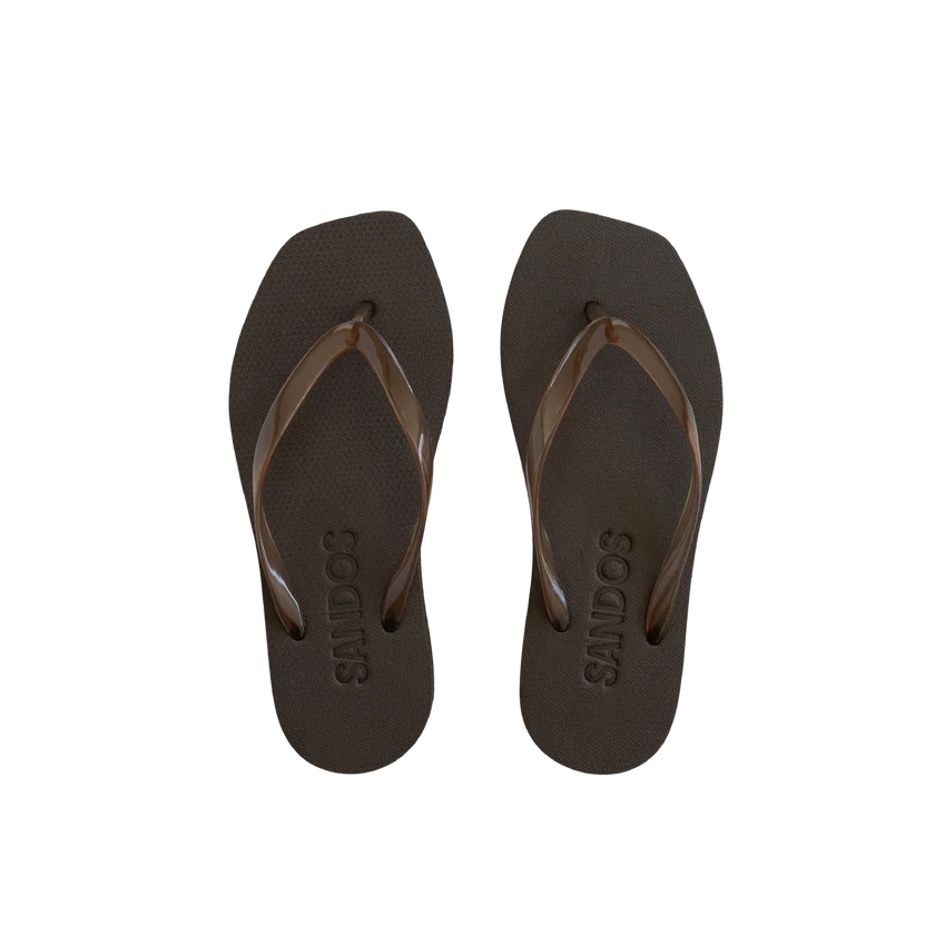 Jelly Tapered Platform Flip Flop ESPRESSO