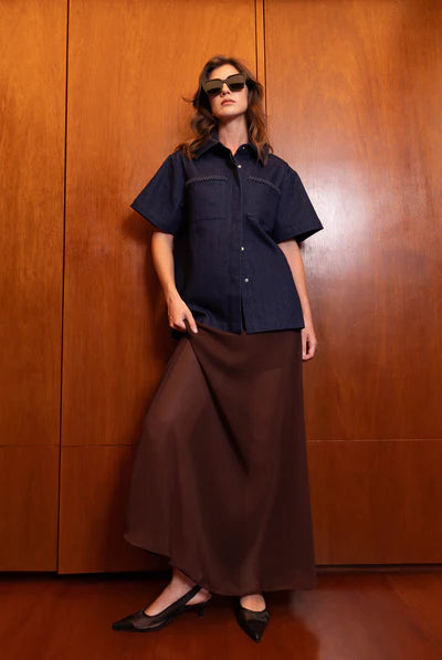 BLAK // Electric Skirt CHOCOLATE