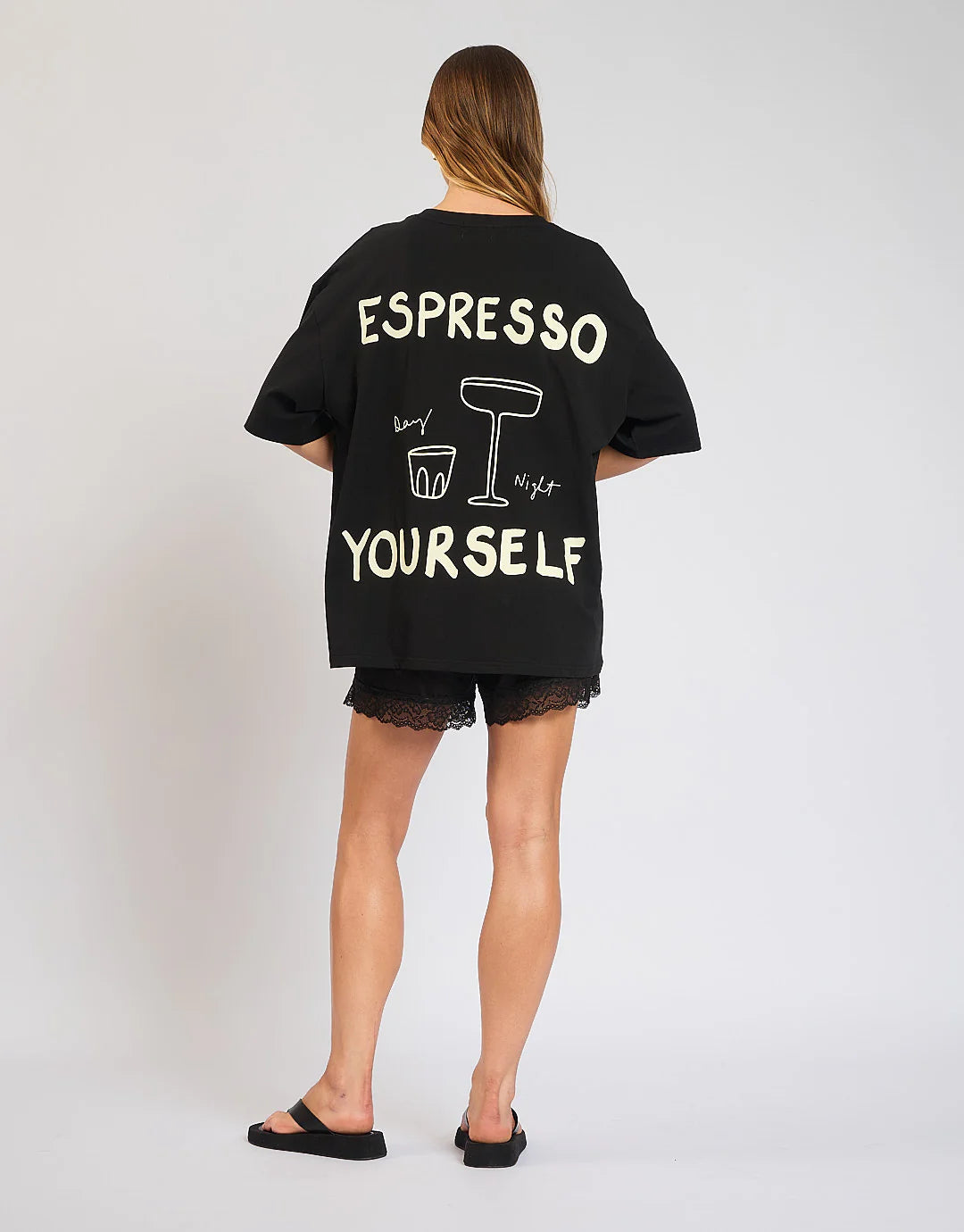 LUNA LANE // Espresso Club Tee BLACK