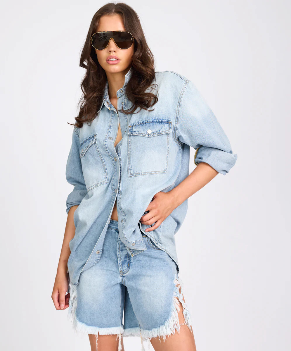 ONE TEASPOON // Essential Denim Shirt SANTA CRUISE