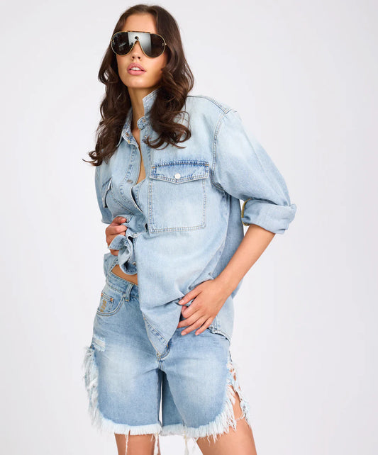 ONE TEASPOON // Essential Denim Shirt SANTA CRUISE