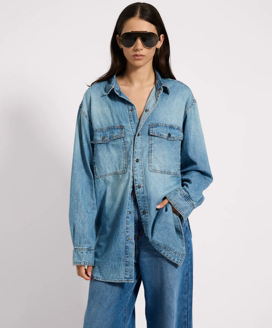 ONE TEASPOON // Essential Denim Shirt BLUE CRUSH