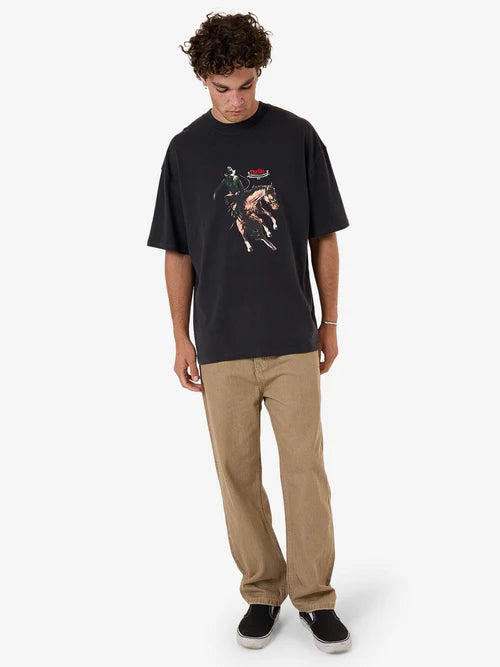 THRILLS // Eternal Outlaw Box Fit OS Tee WASHED BLACK